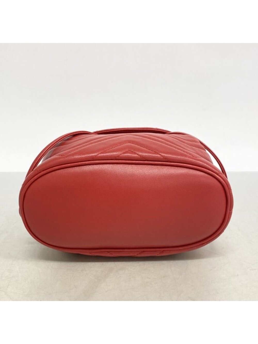 Gucci Backpack GG Marmont Leather Red Gold - Picture 3 of 10